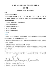 精品解析：福建省龙岩市2023届高三下学期5月三模考试化学试题（解析版）