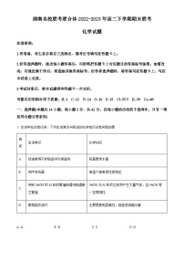 湖南名校联考联合体2022-2023年高二下学期期末联考化学试卷（含解析）