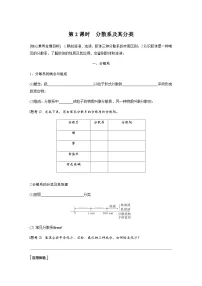 高中人教版 (2019)第一节 物质的分类及转化第2课时学案