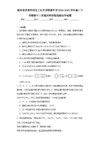 陕西省西安市西北工业大学附属中学2022-2023学年高三下学期第十三次适应性训练理综化学试题(含解析)