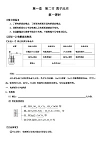 高中化学人教版 (2019)必修 第一册第一章 物质及其变化第二节 离子反应学案