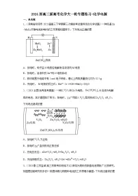 2024届高三新高考化学大一轮专题练习---化学电源