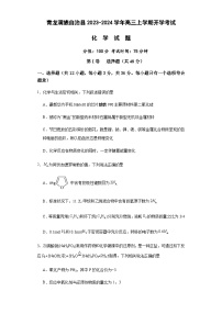 河北省秦皇岛市青龙满族自治县2023-2024学年高三上学期开学考试化学试题（Word版含答案）