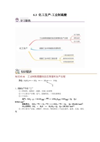 高中化学沪科技版（2020）必修第二册6.3化工生产精品第1课时当堂检测题