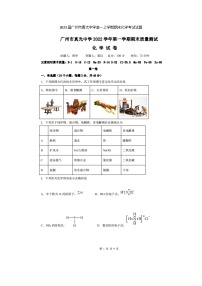 2023届广州市真光中学高一上学期期末化学考试试题