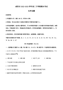 陕西省咸阳市2022-2023学年高二下学期期末考试化学试题（原卷版+解析版）