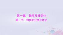 2024届高考化学一轮总复习第一章物质及其变化第一节物质的分类及转化课件