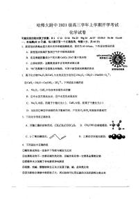 2024省哈尔滨师大附中高三上学期开学考试化学PDF版无答案