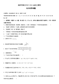 湖南省衡阳市重点中学2023-2024学年高三上学期开学暑假检测化学试题（Word版含答案）