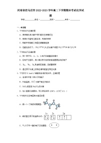 河南省驻马店市2022-2023学年高二下学期期末考试化学试题（含解析）