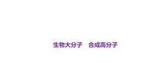 2024届高三化学一轮复习：生物大分子　合成高分子课件