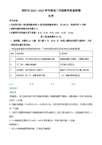 安徽省阜阳市2022-2023学年高二化学下学期期末试题（Word版附解析）