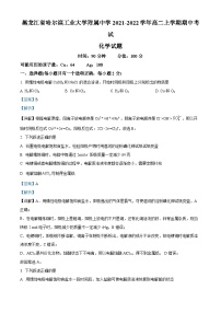 黑龙江省哈尔滨工业大学附属中学校2021-2022学年高二上学期期中考试化学试题（解析版）