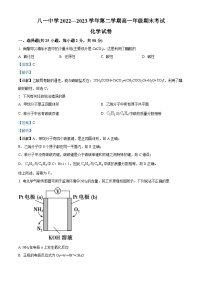 新疆生产建设兵团第二师八一中学2022-2023学年高一下学期期末考试化学试题（解析版）