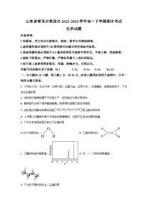 2023青岛莱西高一下学期期末化学试题含解析