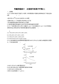 新高考化学二轮复习专题突破练十　水溶液中的离子平衡(B) （含解析）