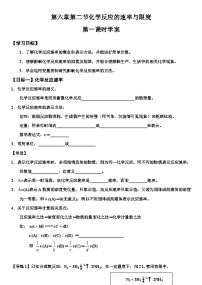 高中化学第二节 化学反应的速率与限度第一课时学案设计