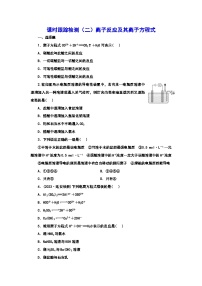 2024届高考化学一轮复习  课时跟踪检测（二） 离子反应及其离子方程式 （含答案）