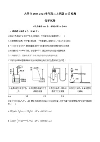 山西省大同市2023-2024学年高二上学期10月检测化学试题（含答案）