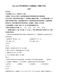 广东省深圳市六校联盟2022-2023学年高一化学上学期11月期中考试试题（Word版附解析）