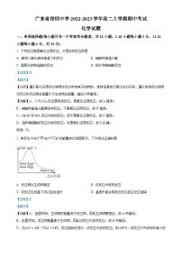 广东省深圳中学2022-2023学年高二化学上学期期中试题（Word版附解析）