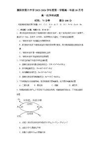 湖北省襄阳市第六中学高一10月月考化学试题（含解析）