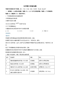 山东省临沂市第一中学2022-2023学年高一上学期期中线上模拟化学试题（解析版）