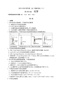 四川省成都市成华区某校2023-2024学年高二上学期10月月考化学试题