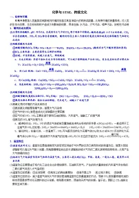 00 知识清单——化学与STSE、传统文化 (必背知识、课前诵读)-备战2023年高考化学大二轮专题突破系列(全国通用)