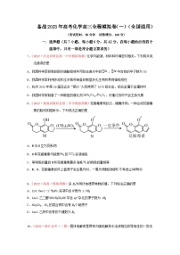 备战2023年高考化学高三全程模拟卷（一）（原卷版）（全国通用）