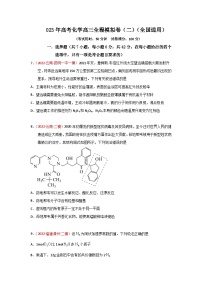 备战2023年高考化学高三全程模拟卷（二）（原卷版）（全国通用）