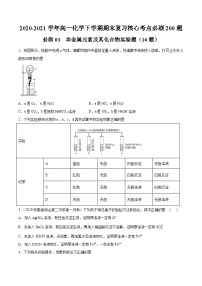 必刷03 非金属元素及其化合物实验题-2020-2021学年高一化学下学期期末复习核心考点必刷200题（人教版2019必修第二册）（原卷版）