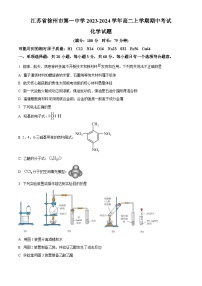 江苏省徐州市第一中学2023-2024学年高二化学上学期期中考试试题（Word版附解析）