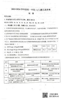 吉林省白山市抚松县第一中学2023-2024学年高二上学期11月月考化学试题