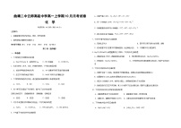 云南省曲靖二中云师高级中学2023-2024学年高一上学期10月月考化学试题（Word版附答案）