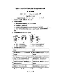 山东省青岛第十七中学2023-2024学年高二上学期期中考试化学试卷