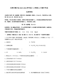 天津市南开区2023-2024学年高二上学期11月期中考试化学试题（含答案）