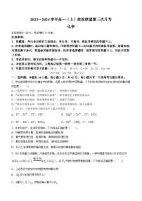 河北省邢台市质检联盟2023-2024学年高一上学期11月月考化学试题