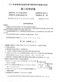 2024湖北省部分高中联考协作体高二上学期期中考试化学试题PDF版含答案