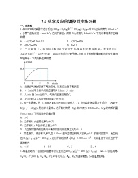 高中化学人教版 (2019)选择性必修1第四节 化学反应的调控精练