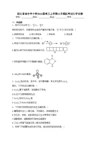 浙江省金华市十校2024届高三上学期11月模拟考试化学试卷(含答案)