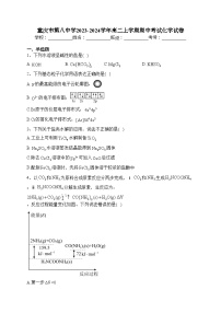 重庆市第八中学2023-2024学年高二上学期期中考试化学试卷(含答案)
