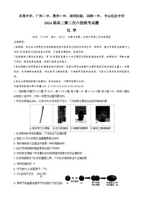 广东省东莞中学、广州二中、惠州一中等六校联考2023-2024学年高三上学期11月期中化学试题