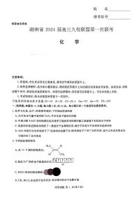 2024湖南省湘东九校联盟高三上学期第一次联考试题（一模）化学PDF版含答案