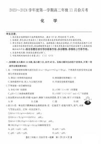 河北省沧州市2023-2024学年高二化学上学期11月期中考试试题（PDF版附答案）