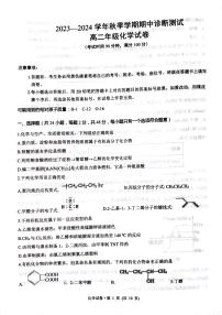 云南省蒙自市第一高级中学2023-2024学年高二上学期11月期中化学试题