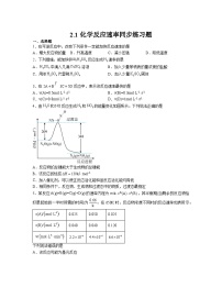 高中化学人教版 (2019)选择性必修1第一节 化学反应速率当堂达标检测题