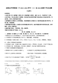 四川省成都金苹果锦城第一中学2023-2024学年高二上学期期中考试化学试题