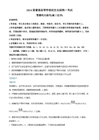 2024河南省青桐鸣大联考高三上学期12月月考试题化学含解析