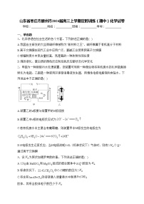 山东省枣庄市滕州市2024届高三上学期定时训练（期中）化学试卷(含答案)